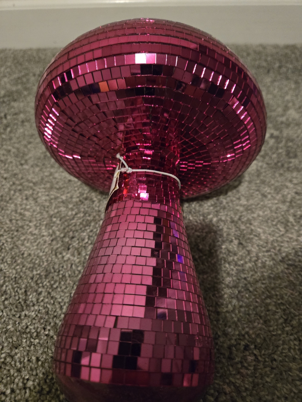 Disco Mushroom Table Decor - Pink/Purple Mosaic - Picture 3 of 8